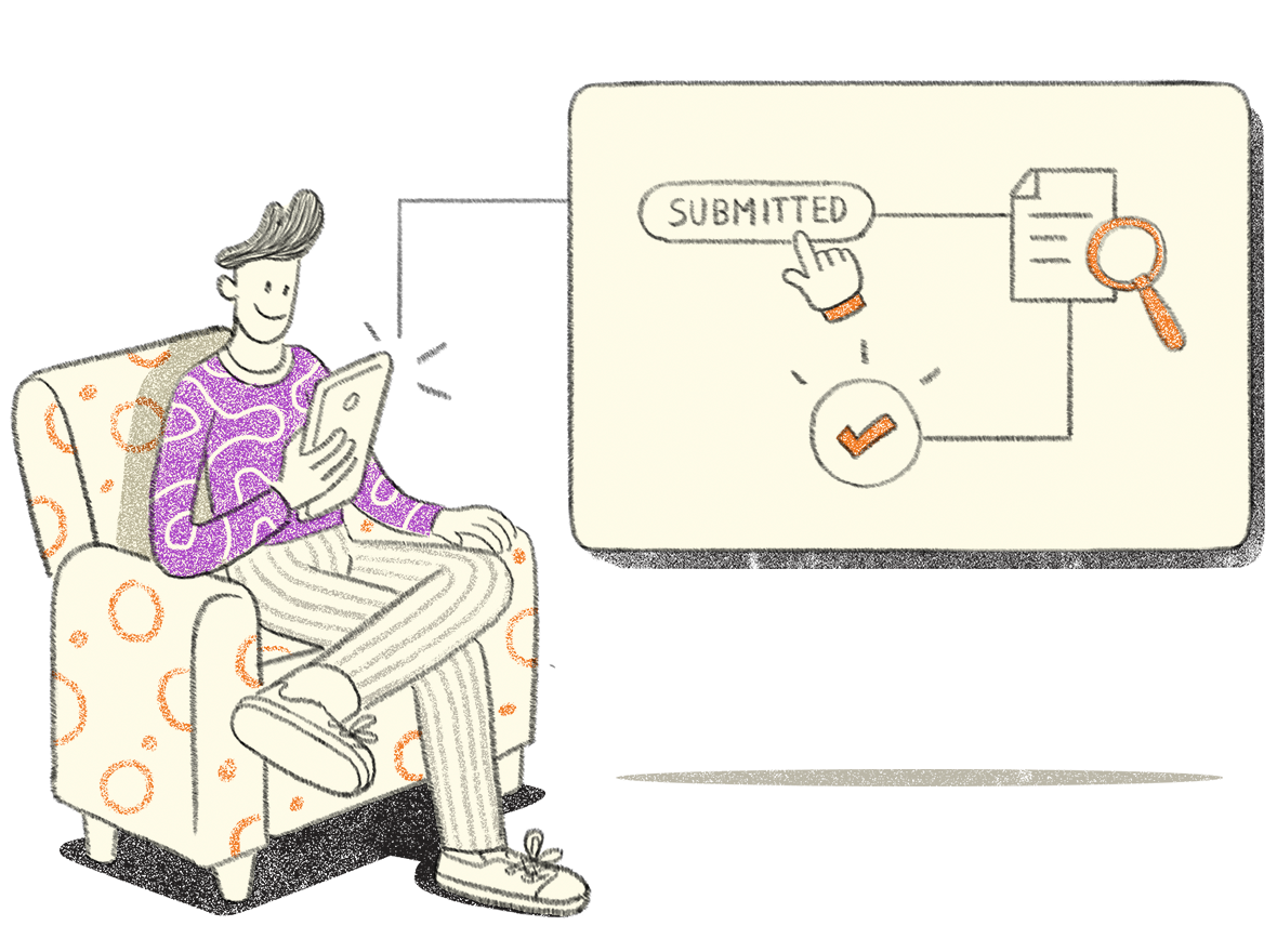 Application tracking illustration